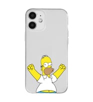 Iphone 12 Uyumlu Simpson Tasarımlı Şeffaf Telefon Kılıfı