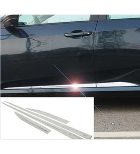 Honda Civic Uyumlu 2016 Sonrası Yan Kapı Çıtası Krom Parça