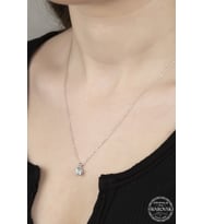 Union Swarovski Crystal Kadın Büyük SS Gümüş Kolye