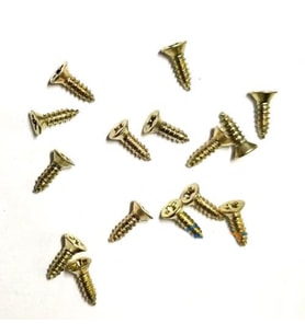 Klips, Menteşe, Ayak, Ağaç, Sunta Vidası 2,2x7,5mm - Sarı 100 Adet