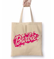 Barbie Logo 01 Bez Çanta Uzun Saplı