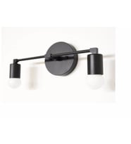 RİOLİGHT MODERN İKİLİ METAL DUVAR APLİK (Siyah)