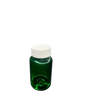 150ml yeşil tablet şişesi beyaz kapak, 12 adet, tablet şişesi, ecza şişesi, kozmetik şişe