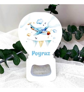30 Adet Ucak Baskılı Yenidoğan Bebek Magnet Açacak-