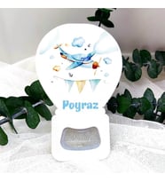 30 Adet Ucak Baskılı Yenidoğan Bebek Magnet Açacak-