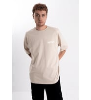 Unisex Oversize Nasa Tshirt (Taş)