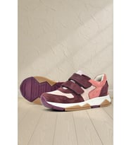 Rakerplus Hakiki Deri Pudra Bordo Çocuk Sneakers Spor Ayakkabı