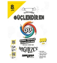 Ankara Yayıncılık 2025-2026 Müfredat 8.⁠ ⁠Sınıf Güçlendiren İngilizce 30'lu Konu Tekrar Denemesi (Çok Renkli)