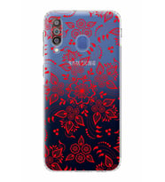 Samsung Galaxy M30  Kamera Korumalı Kapak Nostalji Desen Tasarımlı  Şeffaf  Kılıf