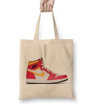 Jordan 1 High Og Light Fusion Red Bez Çanta Uzun Saplı