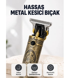Şarj Edilebilir Saç Sakal Kesme Makinesi 300 Dakika Kullanım 3 Taraklı