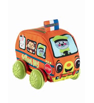 Peluş Okul Otobüsü Bebek Oyuncağı (Turuncu)