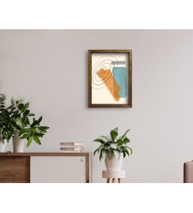 BK Home Doğal Masif Ahşap Çerçeveli Tablo 45x65cm-92