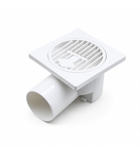 PLASTİK YER SÜZGEÇ - SİFON GİDER KAPAK YANDAN 10X10X50 (5680)