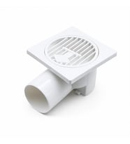 PLASTİK YER SÜZGEÇ - SİFON GİDER KAPAK YANDAN 10X10X50 (5680)
