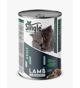 Single For Cats Kuzu Etli Kedi Konservesi 400gr
