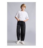 Defacto Barrel Fit Düz Paça Siyah Erkek Çocuk Jean Pantolon H2198A8/NM40