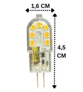 (1 Adet) Osaka 12Volt 3W Sarı Işık (3000K) G4 Duylu Led Kapsül Ampul