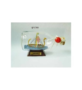 DENİZCİLİK › DENİZCİLİK GRUBU › Marine Şişe Gemi-Z&A ŞİŞE GEMİ>>11.5x5.5x7 cm.