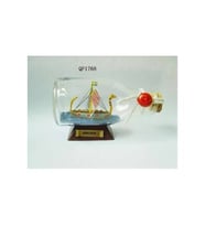 DENİZCİLİK › DENİZCİLİK GRUBU › Marine Şişe Gemi-Z&A ŞİŞE GEMİ>>11.5x5.5x7 cm.