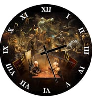 Cakatablo Witcher Geralt Görseli Duvar Saati