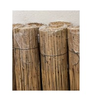 Doğal Kamış Hasır Çit 1m X 5m Doğal Bambu -bahçe Çiti - Gölgelik Hasır -tavan Dekorasyon