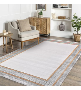 Makine Kaymaz Yıkanabilir Gri Modern Triko Salon Halısı Mutfak Halısı Koridor Halısı Yolluk 17165