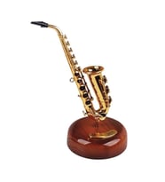 Kişiye Özel Müzik Kutusu Saksafon Kurmalı Müzik Kutusu Dekoratik Müzik Kutusu