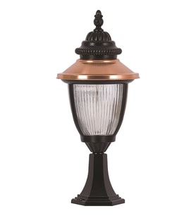 AVONNI BSU-68055-BSY-K Kahverengi/Siyah Boyalı Dış Mekan Aydınlatma E27 Aluminyum Polikarbon Cam 25cm