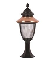 AVONNI BSU-68055-BSY-K Kahverengi/Siyah Boyalı Dış Mekan Aydınlatma E27 Aluminyum Polikarbon Cam 25cm