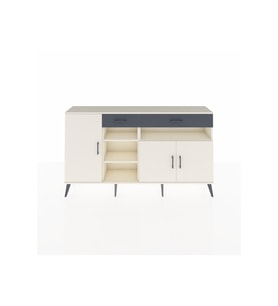 Arges Konsol 5 Raflı 2 Çekmeceli 3 Kapaklı 176x30x99 Aytaşı-Aytaşı/Antrasit