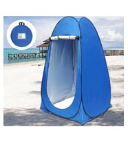 Portatif Giyinme Çadırı Otomatik WC 120x120x190 CM Mavi