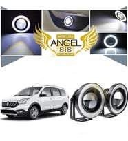 Dacia Lodgy Uyumlu, Universal Mercekli Led Angel Sis Farı, 76mm Beyaz Renk