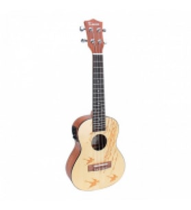 Kmise UK-24D Concert Elektro Ukulele (Taşıma Çantası Hediyeli)