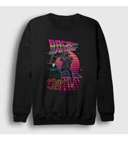 Presmono Unisex Siyah Watch Film Geleceğe Dönüş Back To The Future Sweatshirt 243697tt
