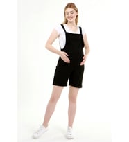 Luvmabelly MYRB6205 - Siyah Hamile Şort Salopet