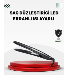 2025 Seri Profesyonel Isı Ayarlı Titanyum Kaplama Saç Düzleştirici Dijital Ekranlı