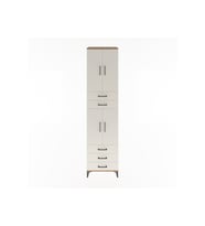 Hyperion Dolap 4 Raflı 5 Çekmeceli 4 Kapaklı 60x44x243 Çam-Aytaşı