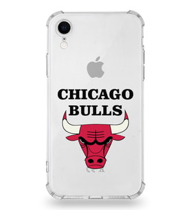 Apple iPhone XR Uyumlu Darbe Emici Antişok  Kapak Chicago Bulls Tasarımlı Şeffaf Silikon Kılıf