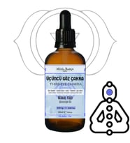ÜÇÜNCÜ GÖZ ÇAKRA Masaj Yağı, THIRD EYE CHAKRA, 30ml, %100 Saf
