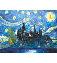 Hoqwardslı Geceler Sayılarla Boyama Seti 40x 50 cm (Tuvale Gerili)
