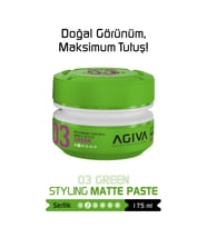 Agiva Green Mat ve Doğal Görünüm Sağlayan Wax - 175ML