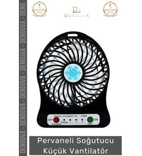 #Vabntilatör Kompakt Masaüstü Mini Şarj Edilebilir Ofis Ev Araba Fanı Pervaneli Soğutucu Küçük Vanti