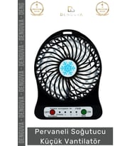 #Vabntilatör Kompakt Masaüstü Mini Şarj Edilebilir Ofis Ev Araba Fanı Pervaneli Soğutucu Küçük Vanti