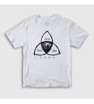 Presmono Unisex Çocuk Beyaz Connected V3 Dark T-Shirt 186482tt