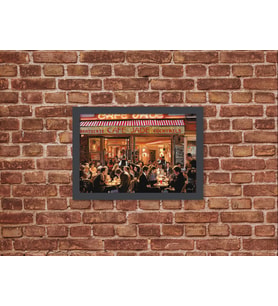 Ahşap Kendinden Çerçeveli Tablo - Cafe Jade Tablo, Standart - 20x28cm