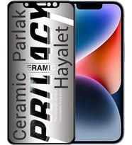 Apple Uyumlu   iPhone 14 Plus Hayalet Ekran Koruyucu Parlak Seramik