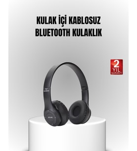 Bluetooth Kablosuz Kulaklık – Extra Bass, TF Kart, Mikrofonlu, Ayarlanabilir Ergonomik Tasarım