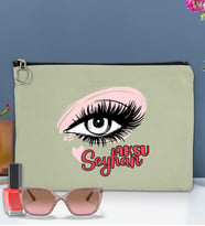 BK Gift Kişiye Özel İsimli-5 Astarlı Portföy Çanta 30x21cm(12 Renk Seçeneği), Baskılı El Çantası, Organizer Çanta (Mint Yeşili)