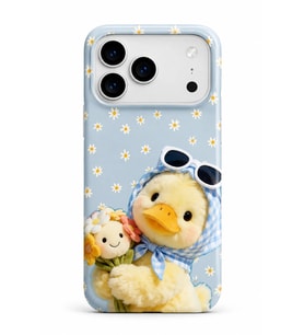 İPhone 17 Pro Max Novera Cozy Friends Collection Çift Katmanlı Essential Tough Telefon Kılıfı